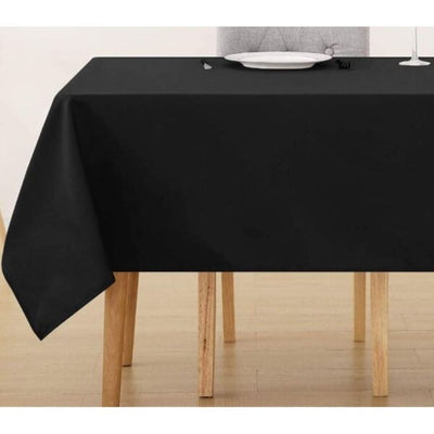 Elegant Black Table Cloth Heavy Duty