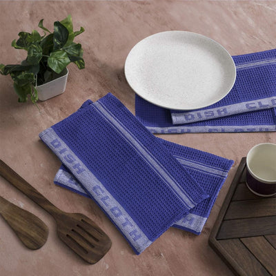 Navy Blue Cotton Dish Cloth Commercial design 