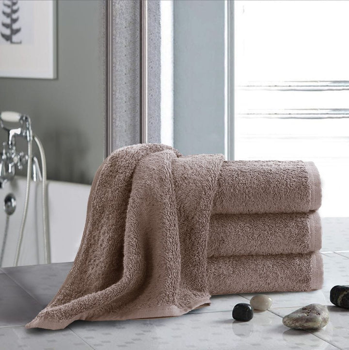 Latte Hand Towels Cotton Thick 