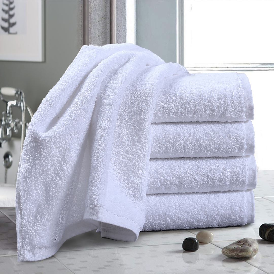 White Hand Towels Cotton Thick 