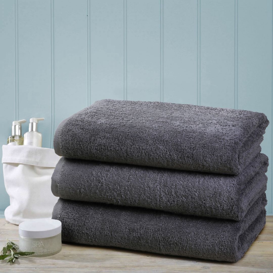 Soft Bath Towel Charcoal Grey