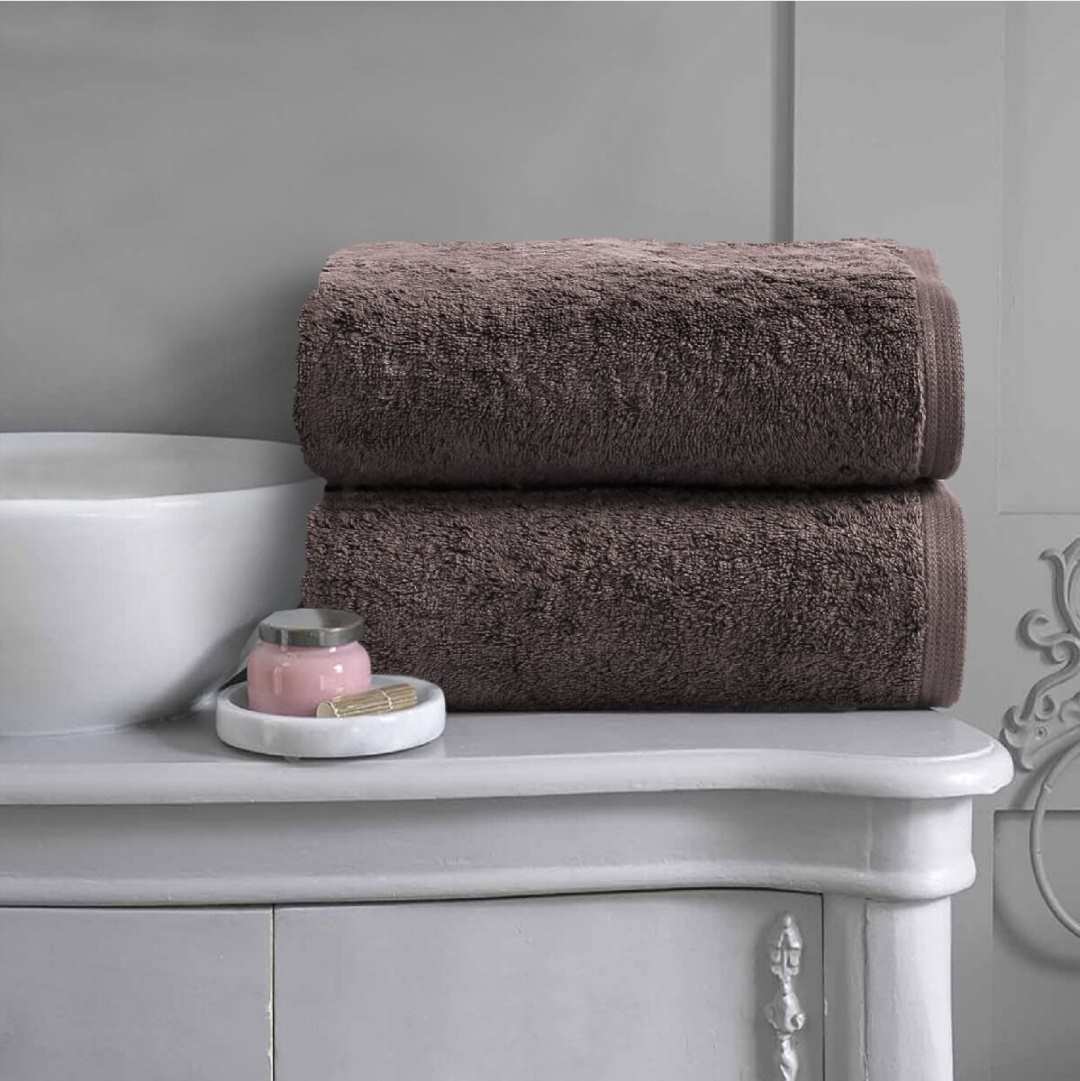 Thick Bath Towels Brown