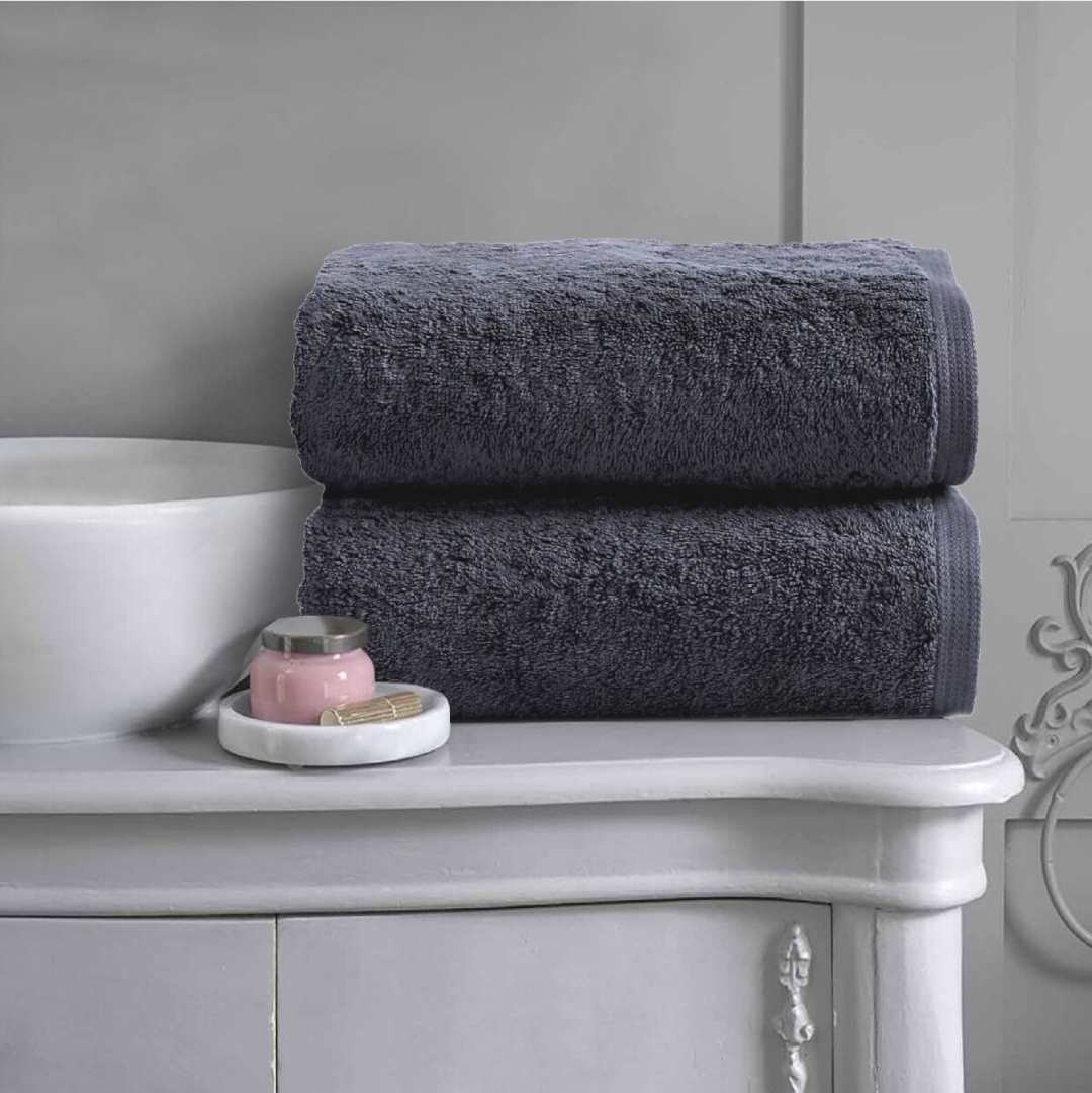 Thick Bath Towels Grey