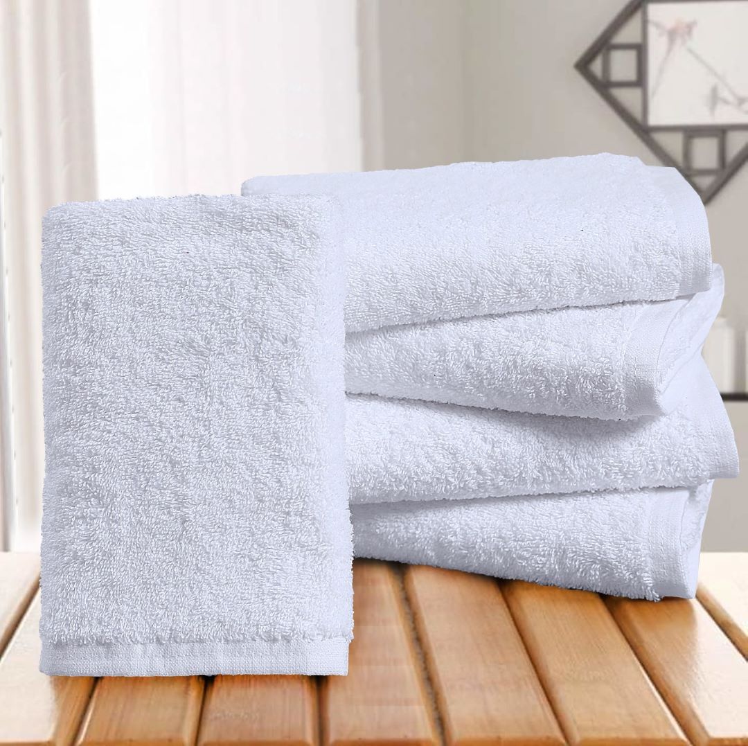Cotton Hand Towels White Soft