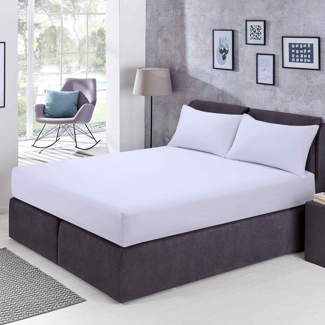 White Fitted Sheet Polycotton