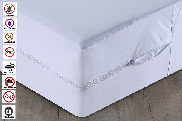 Anti bacterial, Anti bed-bug mattress encasement 360 protection