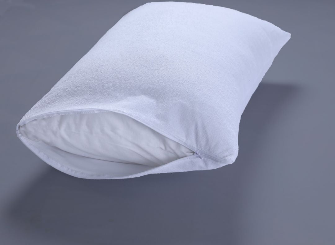 Terry Soft Pillow Protector with zipper 