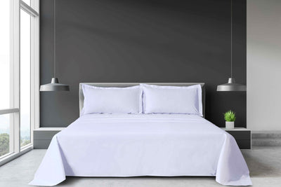 Percale White Sheet Set with Pillowcases