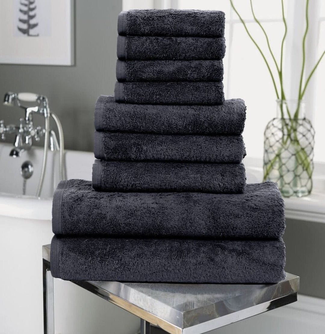 9 Pcs Grey Towel Set